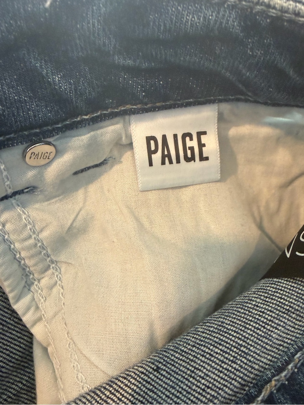 Paige NWT Harper Wide-Leg Jeans Timbre Size 28 - Picture 10 of 10